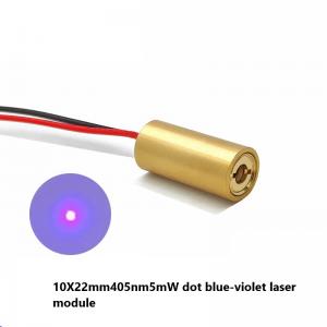 10X22mm405nm5mW dot blue-violet laser module laser head